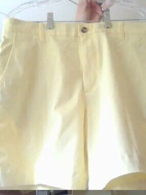 NWT Crown & Ivy Men's Yellow Chino Shorts - Size 36
